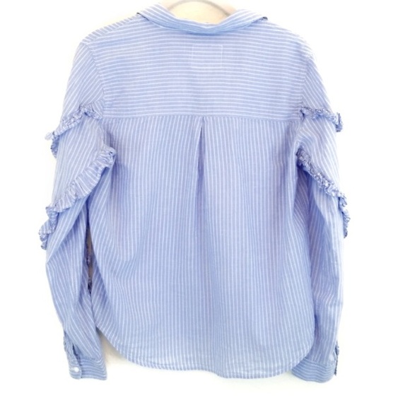 Rails Lizzi Button Up Blue & White Mini Stripe S - Picture 4 of 10